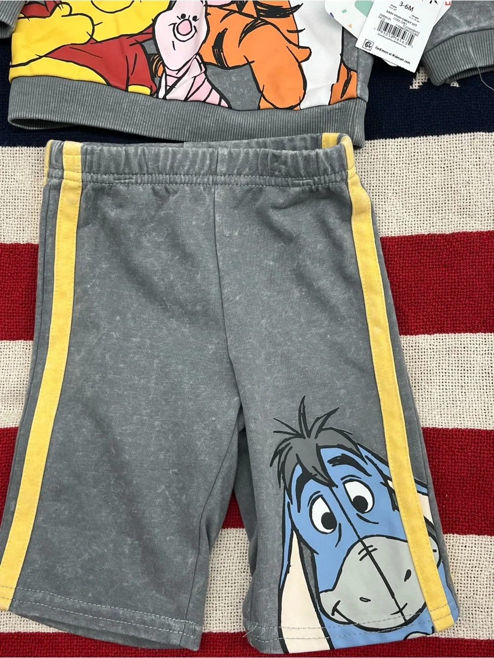 Disney Winnie the Pooh Sweatsuit Boys Size 3-6 Months New with Tags